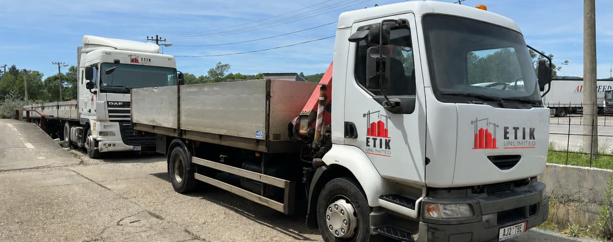 Kamioni Etik Unlimited za transport i istovar armature